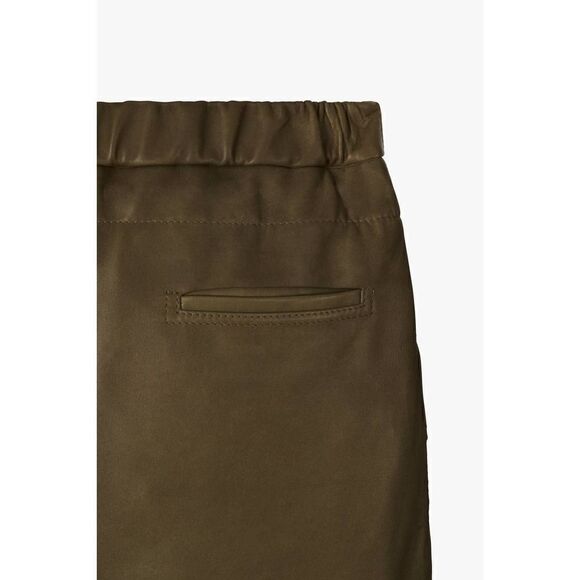 ZARA New Genuine Leather Joggers Srpls Jggr 06 Small 5479/921 Pants - Picture 5 of 10